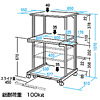 RAC-502 レーザープリンタ収納ラック(W650×D610mm) RAC-502 / レーザープリンタ収納ラック(W650×D610mm)