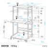 RAC-506 RoHS10対応レーザープリンタ収納ラック(W650×D610mm) RAC-506 / RoHS10対応レーザープリンタ収納ラック(W650×D610mm)