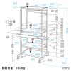 RAC-507 RoHS10対応キーボードスライダー付きパソコンラック(W650×D610mm) RAC-507 / RoHS10対応キーボードスライダー付きパソコンラック(W650×D610mm)