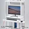 RAC-507 RoHS10対応キーボードスライダー付きパソコンラック(W650×D610mm) RAC-507 / RoHS10対応キーボードスライダー付きパソコンラック(W650×D610mm)