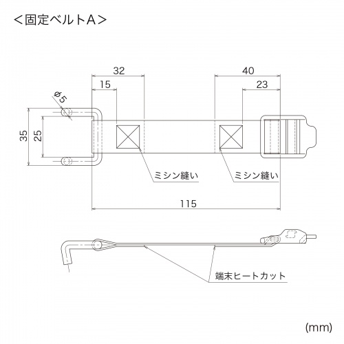 RAC-BL1GYN / 固定ベルト(2本セット)
