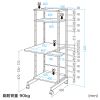 RAC-EC11N2 パソコンラック(W500×D700×H1400mm) RAC-EC11N2 / パソコンラック(W500×D700×H1400mm)