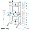 RAC-EC14N2 パソコンラック(W650×D600×H1450mm) RAC-EC14N2 / パソコンラック(W650×D600×H1450mm)