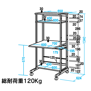 RAC-EC2S / パソコンラック