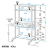 RAC-EC4K パソコンラック(W650×D624mm) RAC-EC4K / パソコンラック(W650×D624mm)