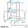 RAC-EC71 / パソコンラック（キーボードスライダー付き・W650×D685mm）
