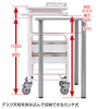 RAC-HP101P カンチ式上下昇降電子カルテカート(ピンク・W500×D567mm) RAC-HP101P / カンチ式上下昇降電子カルテカート(ピンク・W500×D567mm)