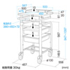 RAC-HP101WN / カンチ式上下昇降電子カルテカート（ホワイト・W500×D567mm）