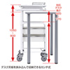 RAC-HP101WN / カンチ式上下昇降電子カルテカート（ホワイト・W500×D567mm）