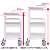 RAC-HP101W / カンチ式上下昇降電子カルテカート（ホワイト・W500×D567mm）