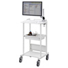RAC-HP14HSCW 電子カルテカート(ホスピタルホワイト・W530×D470mm) RAC-HP14HSCW / 電子カルテカート(ホスピタルホワイト・W530×D470mm)