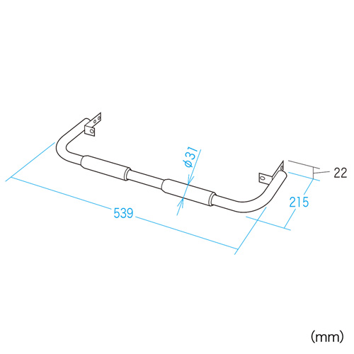 RAC-HP15HDP / RAC-HP15SCP用ハンドル（ホスピタルピンク）