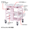 RAC-HP15SCP スペース広々電子カルテカート(ホスピタルピンク・W590×D520mm) RAC-HP15SCP / スペース広々電子カルテカート(ホスピタルピンク・W590×D520mm)