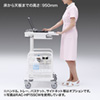 RAC-HP15SCP スペース広々電子カルテカート(ホスピタルピンク・W590×D520mm) RAC-HP15SCP / スペース広々電子カルテカート(ホスピタルピンク・W590×D520mm)