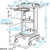 RAC-HP5-45S 電子カルテラック(W450作業台タイプ) RAC-HP5-45S / 電子カルテラック(W450作業台タイプ)