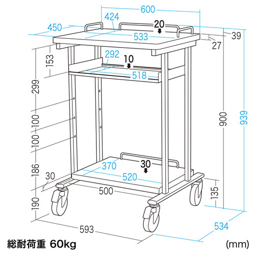 RAC-HP8SCN / 電子カルテラック（W600×D534mm）