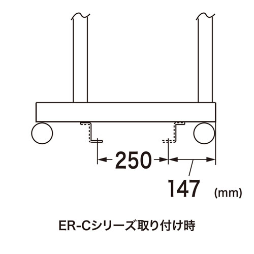 RAC-QL1 / 床固定金具（4個セット）