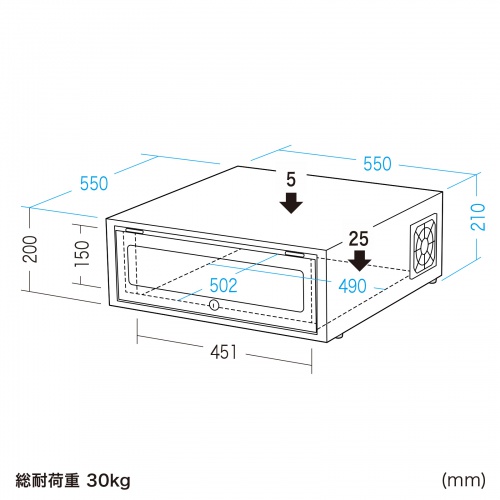 RAC-SLBOX6FA / ネットワークレコーダー用セキュリティーラック