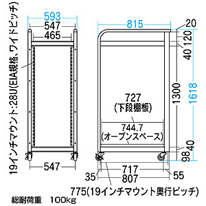 RAC-SV18 / 簡易サーバーラック