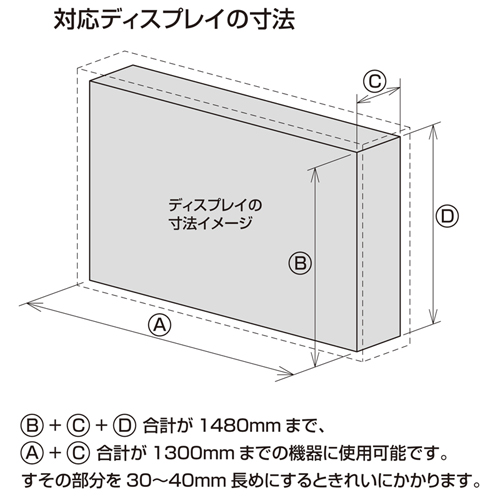 SD-DCVE4740 / ディスプレイカバー（40V～47V型用）