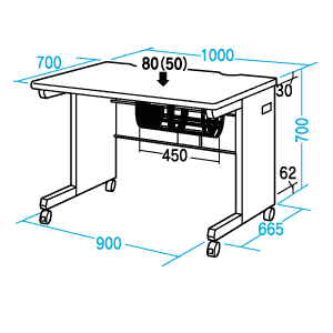 SH-F1070 / SOHOデスク（W1000×D700mm）