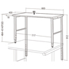SH-FDLS80 / 高耐荷重サブテーブル（W800㎜）