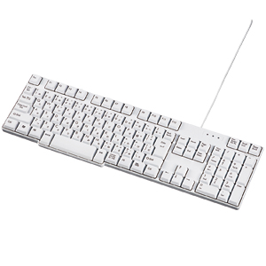 SKB-108LU / 日本語108キーボード(ホワイト)
