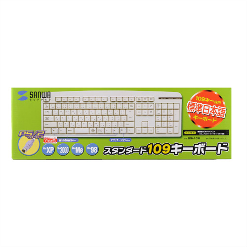 SKB-109L / 日本語109キーボード（ライトグレー）