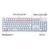 SKB-109PW 日本語109キーボード(ホワイト) SKB-109PW / 日本語109キーボード(ホワイト)