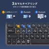 SKB-AZ01GY / Bluetooth＋2.4Gコンボキーボード コンパクトモデル（グレー）