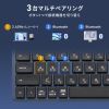 SKB-AZ01NV Bluetooth+2.4Gコンボキーボード コンパクトモデル(ネイビー) SKB-AZ01NV / Bluetooth+2.4Gコンボキーボード コンパクトモデル(ネイビー)