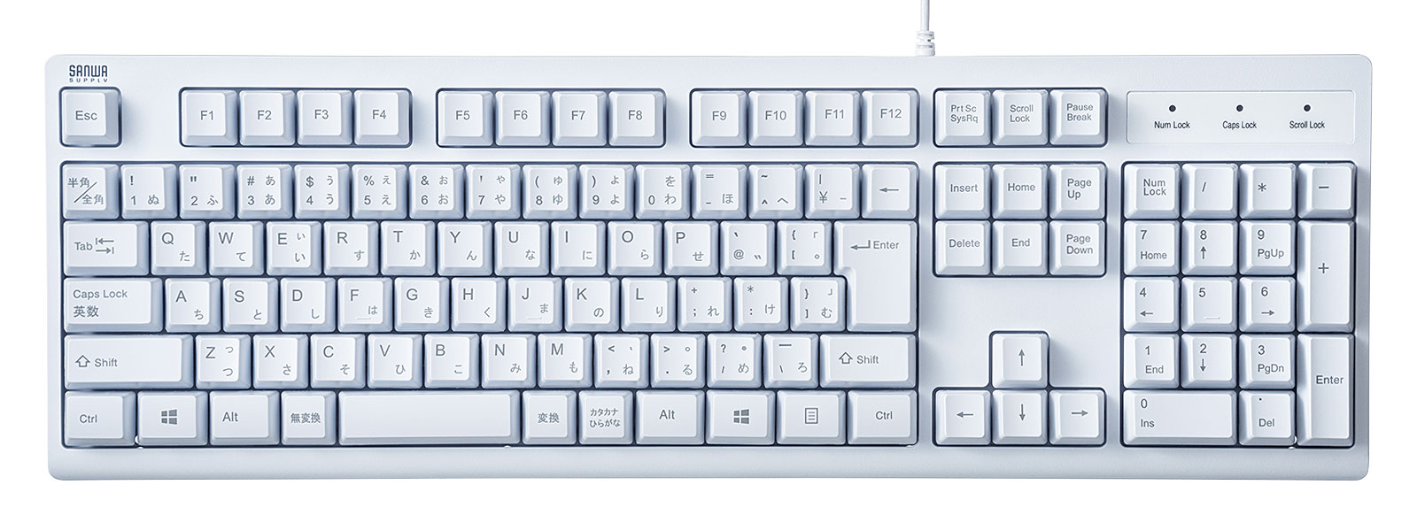 SKB-BS6W【日本語109キーボード 抗菌防水防塵タイプ】抗菌防水 SKB-BS6W【日本語109キーボード 抗菌防水防塵タイプ】抗菌防水