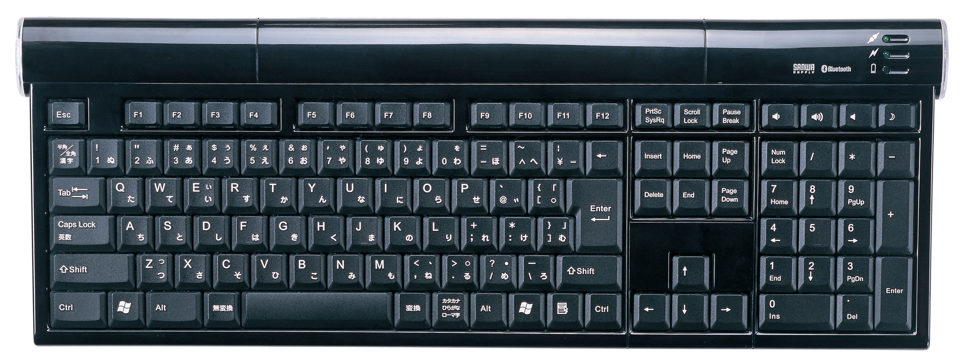 Bluetoothキーボード ブラック 本体一式セット新品同様 SKB-BT08BK【Bluetoothキーボード（クリアブラック）】Bluetoothに対応