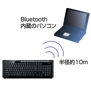 SKB-BT10BK / Bluetoothキーボード（ブラック）