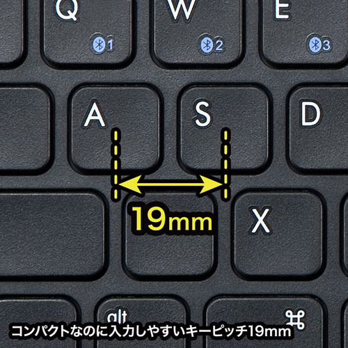 SKB-BT28BK / タブレットスタンド機能付き Bluetoothキーボード（iOS対応・ブラック）