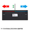 SKB-E3UN / 英語配列USBスリムキーボード（ブラック）