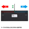 SKB-E3U 英語配列USBスリムキーボード(テンキーなし・ブラック) SKB-E3U / 英語配列USBスリムキーボード(テンキーなし・ブラック)