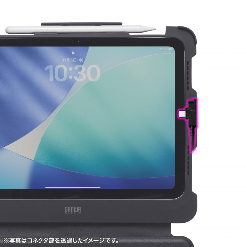 SKB-IP9BK / iPadA16・第10世代専用ケース付き一体型キーボードタッチパッド搭載モデル