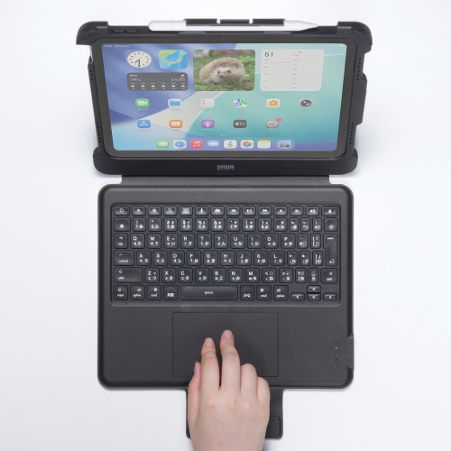 SKB-IP9BK / iPadA16・第10世代専用ケース付き一体型キーボードタッチパッド搭載モデル
