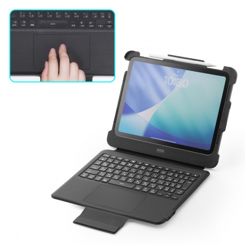 SKB-IP9BK / iPadA16・第10世代専用ケース付き一体型キーボードタッチパッド搭載モデル