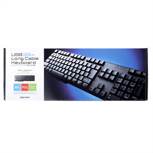 SKB-L108LUBK / USBロングケーブルキーボード