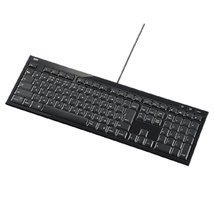 SKB-MAC2BK / Mac用キーボード(クリアブラック)