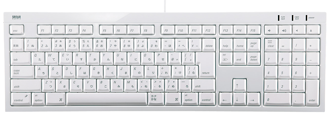 Apple USBキーボード ホワイト 楽天市場】Apple USB キーボード 本体 A1243 JIS 日本語