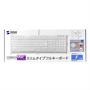 SKB-MAC2W / Mac用キーボード（クリアホワイト）