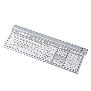 SKB-MSLUHSV / USBハブ付スリムキーボード(シルバー)