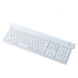 SKB-MSLUHW / USBハブ付スリムキーボード(ホワイト)