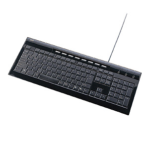 SKB-SL07BK / USB&PS/2スリムキーボード(ブラック)