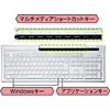 SKB-SL12W USBスリムキーボード(ホワイト) SKB-SL12W / USBスリムキーボード(ホワイト)