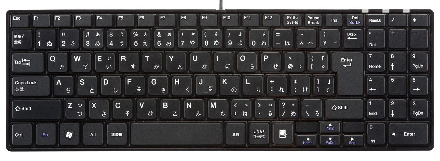 SKB-SL17BK【USBスリムキーボード（ブラック）】無駄を省いた薄型