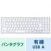 SKB-SL17WN USBスリムキーボード(ホワイト) SKB-SL17WN / USBスリムキーボード(ホワイト)